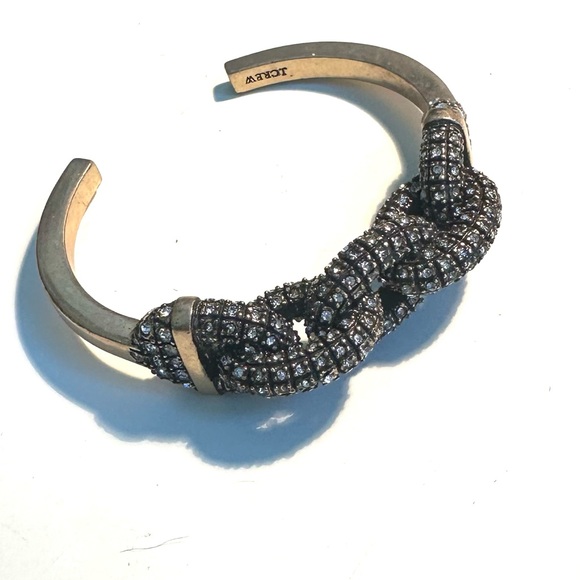 J Crew Never Worn Crystal and Gold 5-Ring Cuff Bracelet! 💎 - Picture 1 of 8